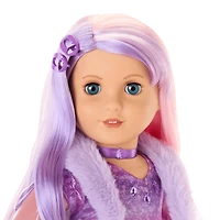 February Amazing Amethyst Outfit for 18-inch Dolls
