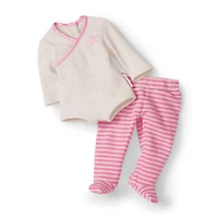Bitty Baby® Doll #2 with brown hair in Pretty Pink