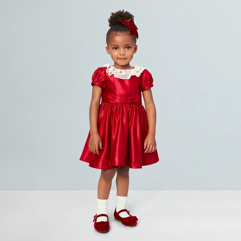 American Girl® x Janie and Jack Holly-Red Party Dress for Little Girls