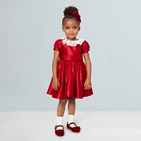American Girl® x Janie and Jack Holly-Red Party Dress for Little Girls