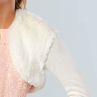 American Girl® x Something Navy Frosty Faux-Fur Shrug for Girls