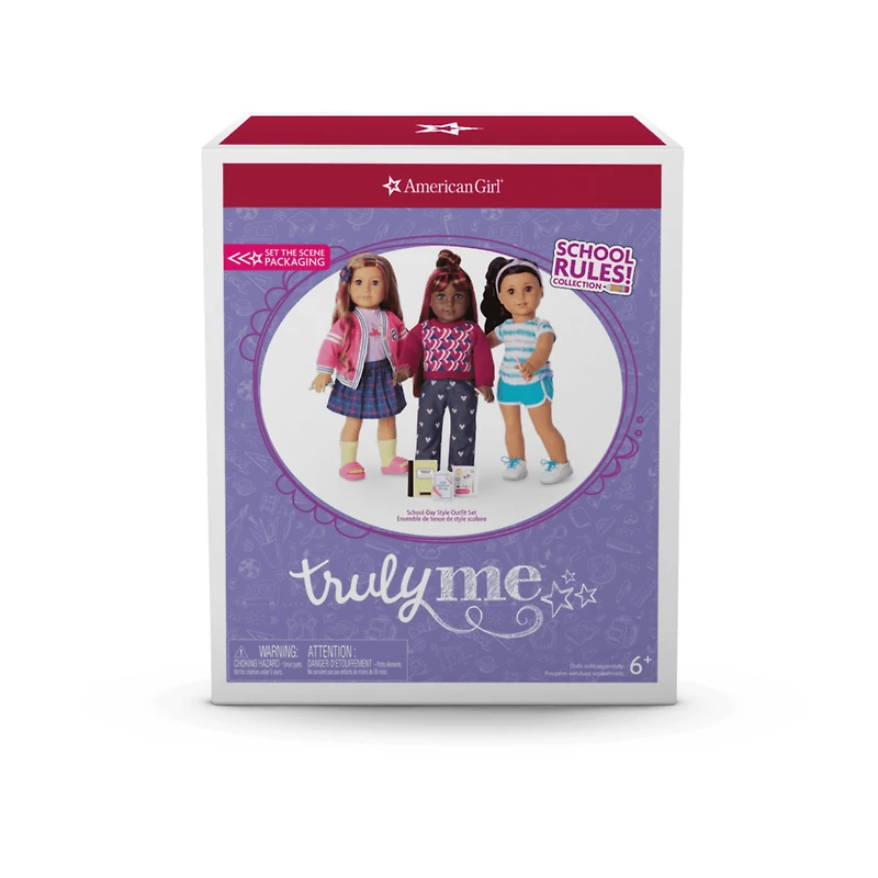 School-Day Style Outfit Set for 18-inch Dolls