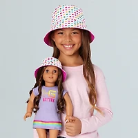 AG™ Star Bucket Hat Set for Girls & Dolls