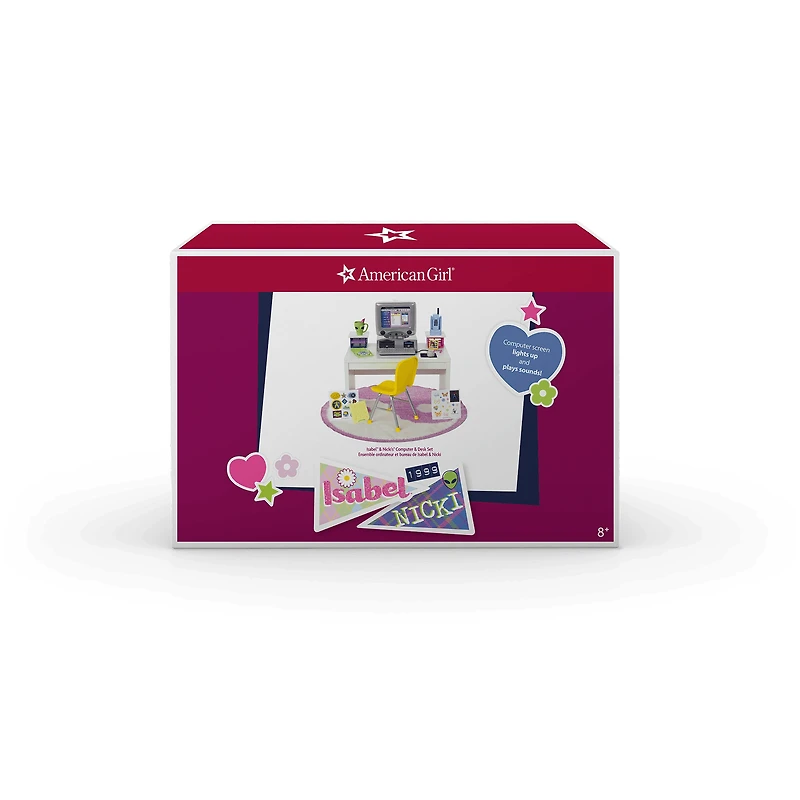 Isabel™ & Nicki’s™ Computer & Desk Set for 18-inch Dolls (Historical Characters)