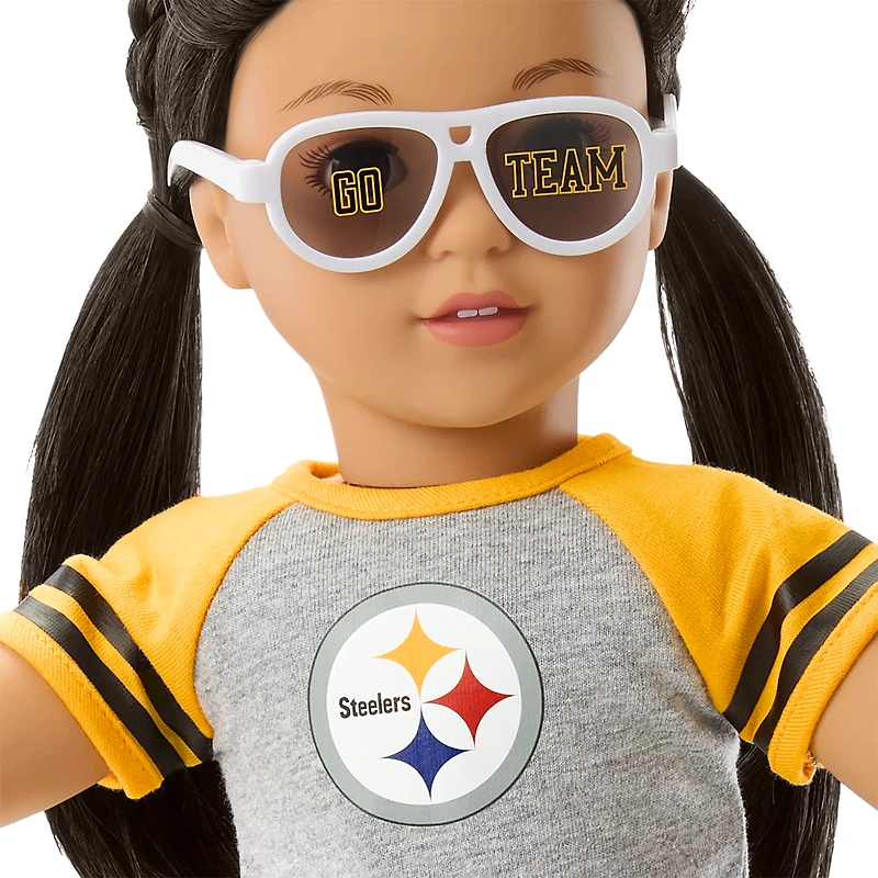 American Girl® x NFL Pittsburgh Steelers Fan Outfit & Accessories for 18-inch Dolls