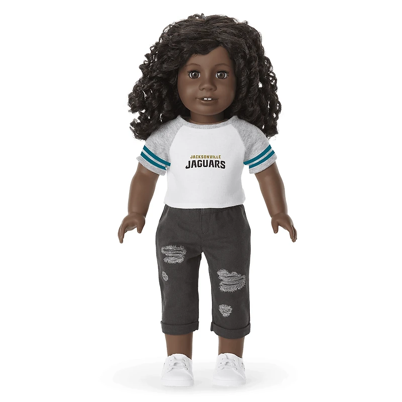 American Girl® x NFL Jacksonville Jaguars Fan Tee for 18-inch Dolls