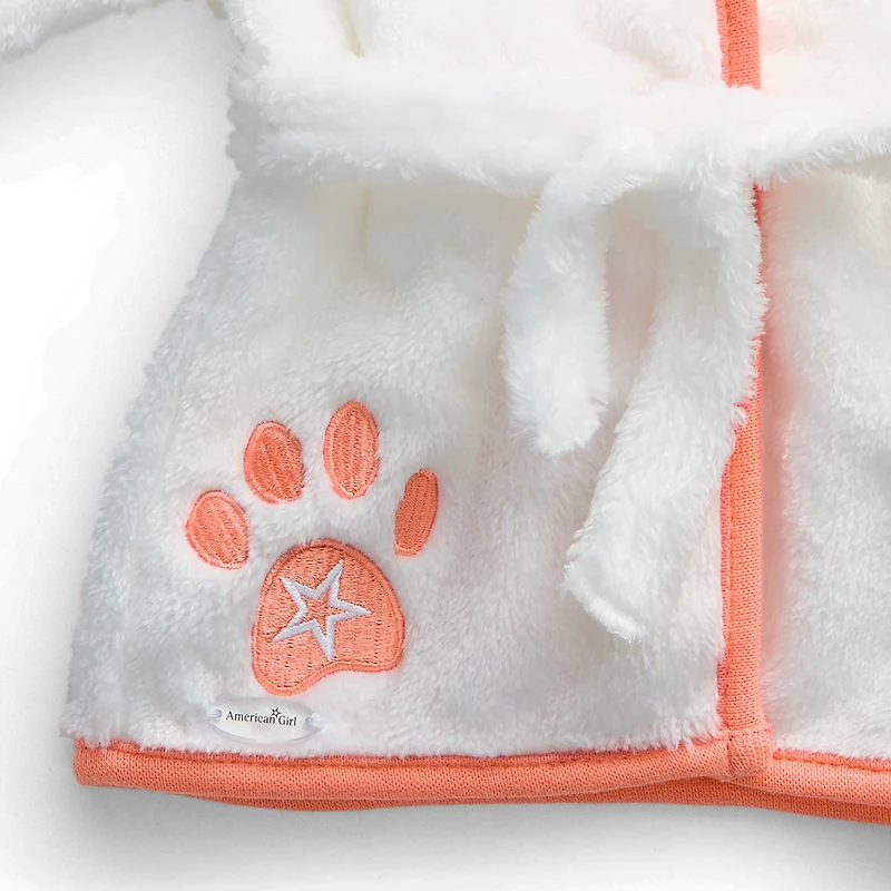 Comfy Puppy Robe Set for Girls & 18-inch Dolls