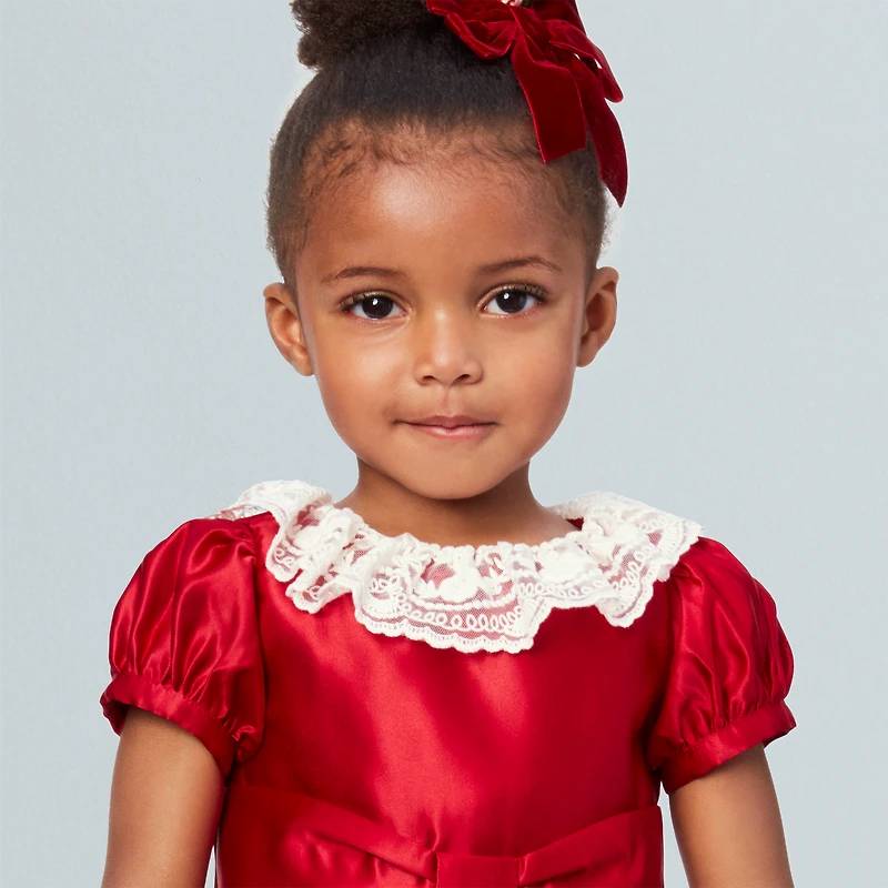 American Girl® x Janie and Jack Holly-Red Party Dress for Little Girls