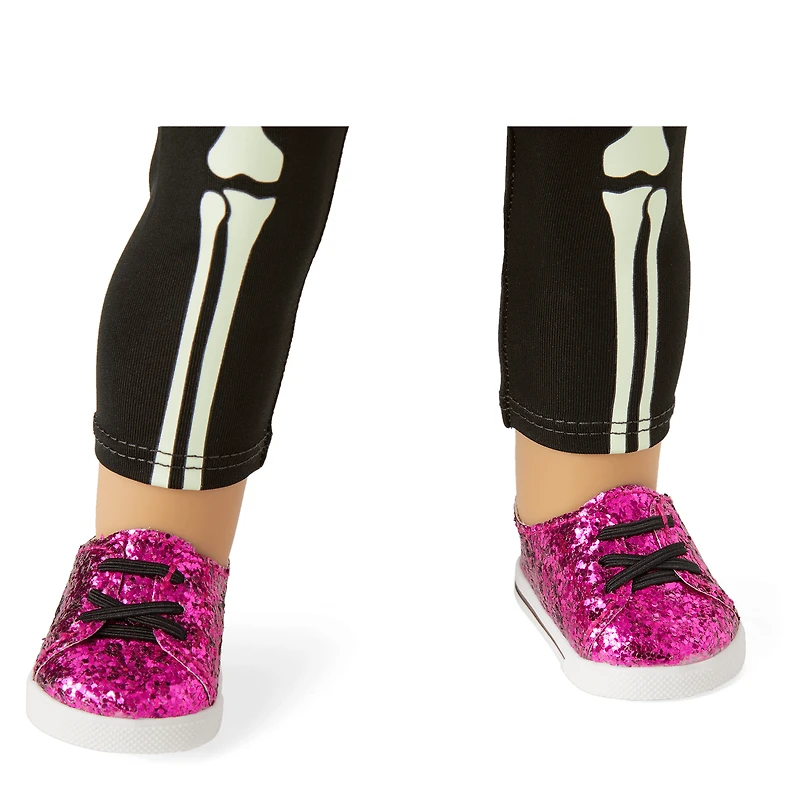 You Glow, Girl! Skeleton Costume for 18-inch Dolls