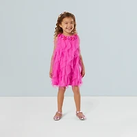 Party-Pink Birthday Dress for Little Girls (Bitty Baby®)