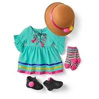 World Traveler in Peru & Peruvian Souvenir Set for 18-inch Dolls