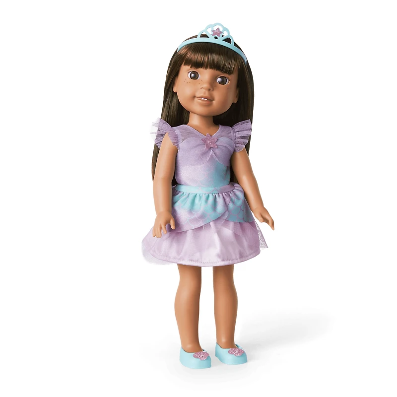 2-in-1 Sparkly Mermaid Outfit for WellieWishers™ Dolls