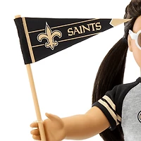 American Girl® x NFL New Orleans Saints Fan Outfit & Accessories for 18-inch Dolls