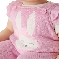 Pink Bunny Overalls Set for Bitty Baby® Dolls