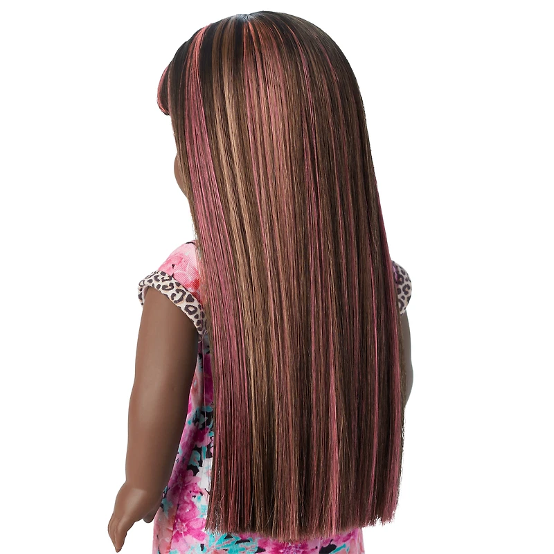 Truly Me™ 18-inch Doll #109 with straight dark-brown hair with bangs
