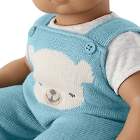 Blue Bear Overalls Set for Bitty Baby® Dolls