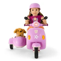 Hit the Road Scooter & Sidecar for 18-inch Dolls