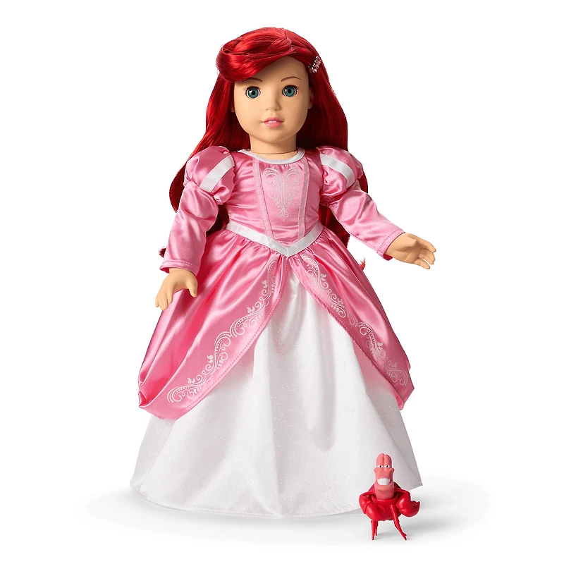 American Girl® Disney Princess Ariel Castle Ball Gown, Sebastian & Accessories for 18-inch Dolls