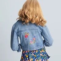 Style Bloom Jean Jacket for Girls