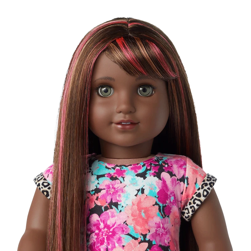 Truly Me™ 18-inch Doll #109 with straight dark-brown hair with bangs