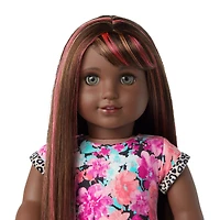 Truly Me™ 18-inch Doll #109 with straight dark-brown hair with bangs