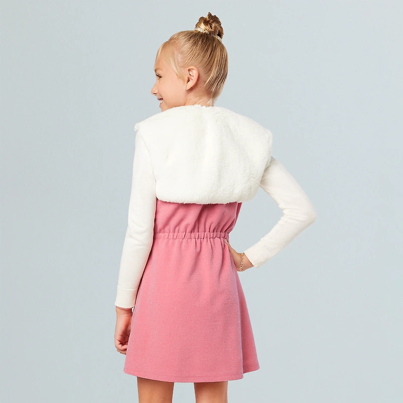 American Girl® x Something Navy Frosty Faux-Fur Shrug for Girls