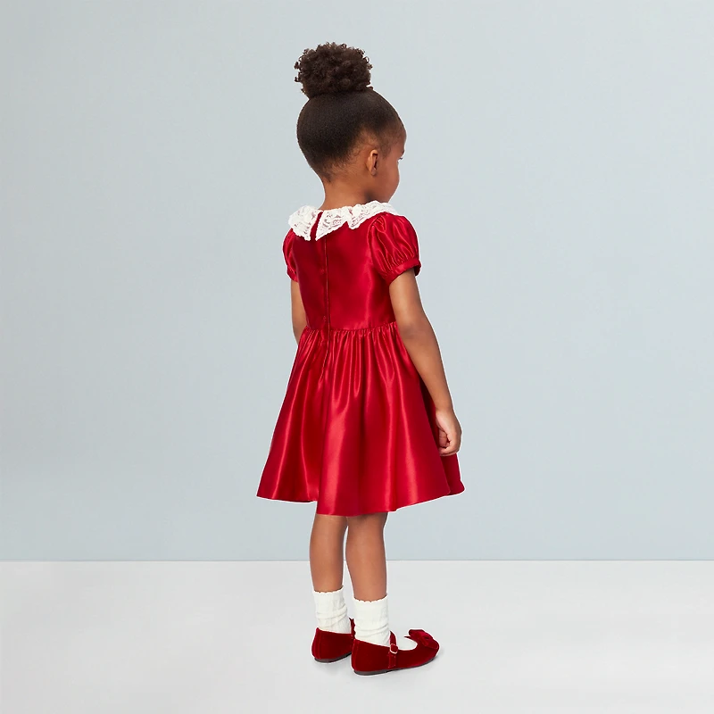 American Girl® x Janie and Jack Holly-Red Party Dress for Little Girls