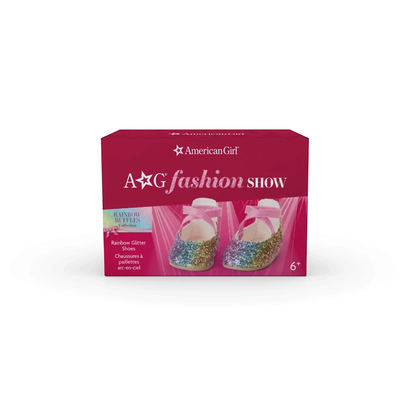 American Girl® Rainbow Glitter Shoes for 18-inch Dolls