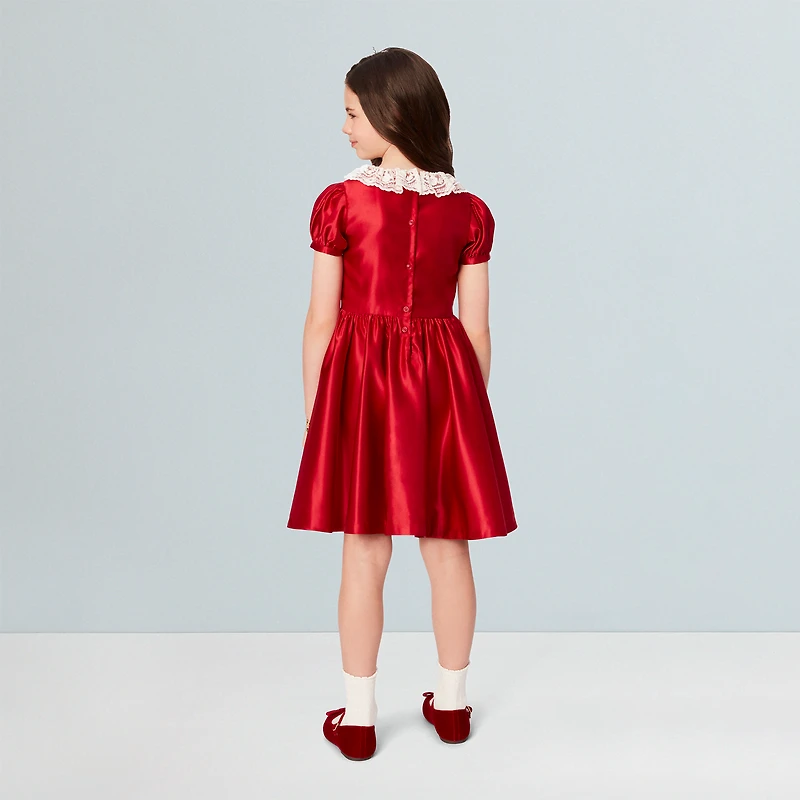 American Girl® x Janie and Jack Holly-Red Party Dress for Girls