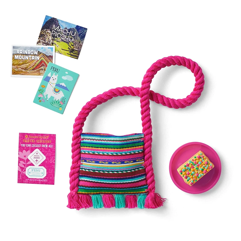 World Traveler in Peru & Peruvian Souvenir Set for 18-inch Dolls