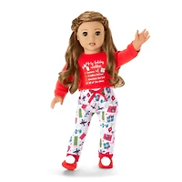 Holiday Wish List PJs for 18-inch Dolls
