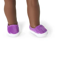 Truly Me™ 18-inch Doll #91 with curly purple hair