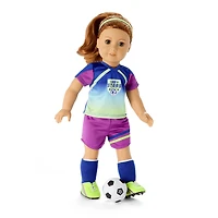 Game Day Soccer Uniform for 18-inch Dolls