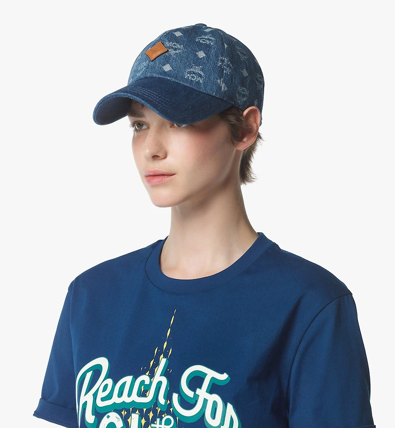 Classic Cap in Monogram Denim Jacquard