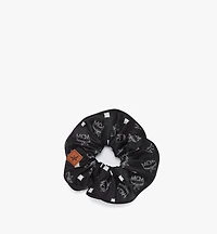 Monogram Print Silk Scrunchie