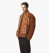 Bicolor Monogram Jacquard Stole