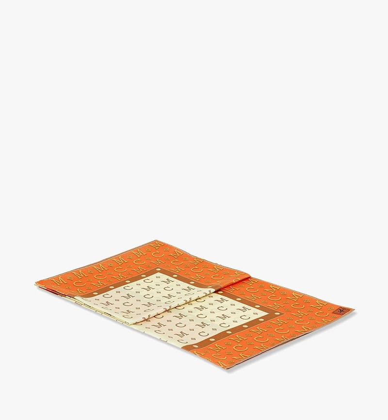 Diamond Monogram Scarf in Organic Silk