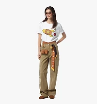 Reversible Monogram Print Petite Scarf in Organic Silk