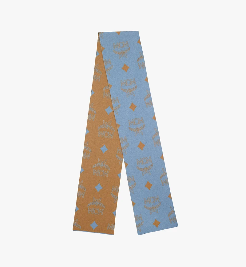Reversible Monogram Jacquard Wool Stole
