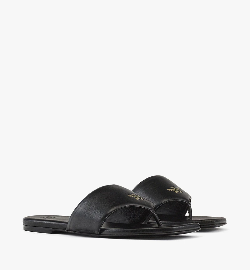 Flat Sandals Lamb Leather