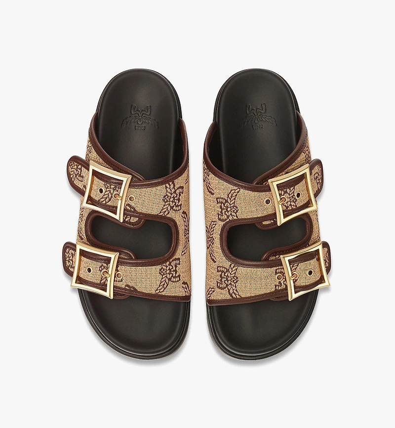 Sandals Lauretos Raffia Jacquard