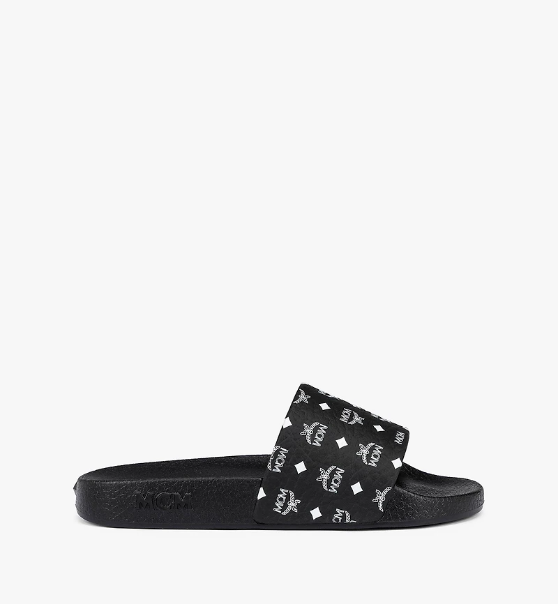 Monogram Print Rubber Slides