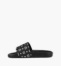 Monogram Print Rubber Slides