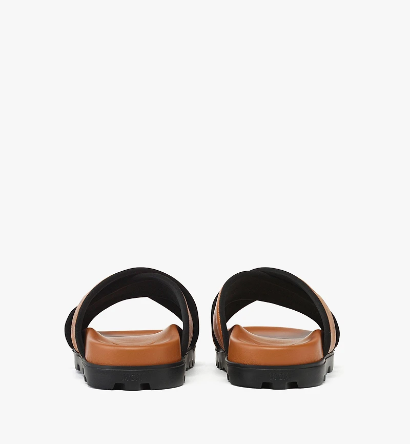 Cross Sandal in VIsetos Leather Mix