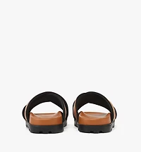 Cross Sandal in VIsetos Leather Mix