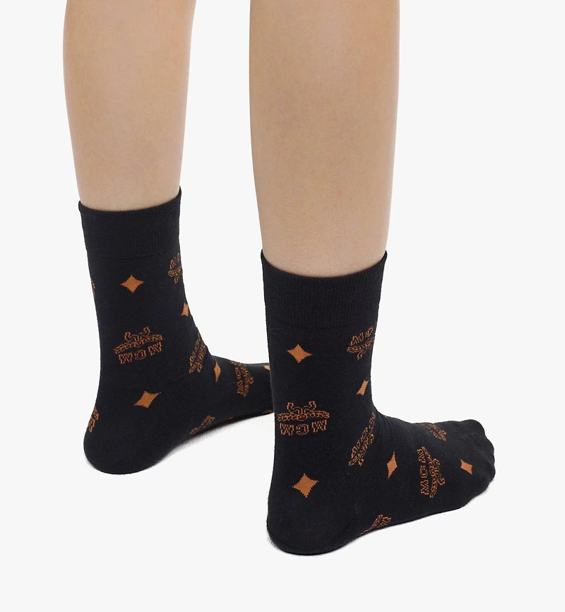 Monogram Knit Socks