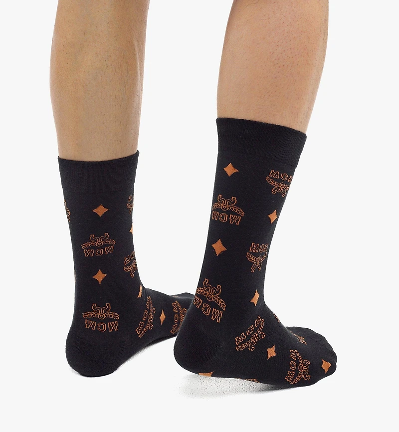 Monogram Knit Socks