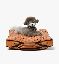 Packable Pet Bed in Quilted Monogram Nylon