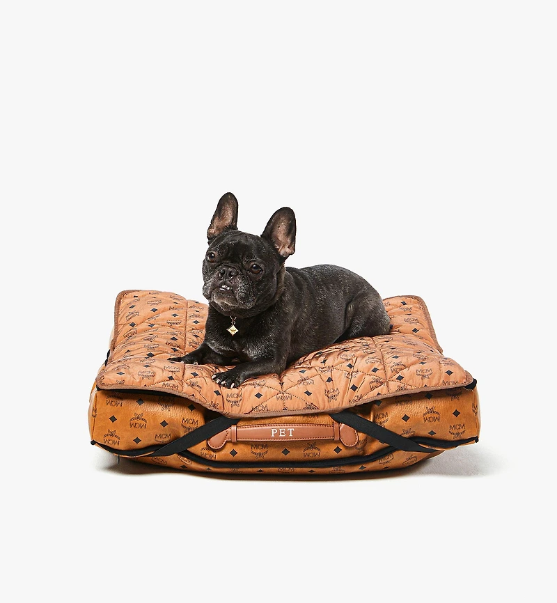 Packable Pet Bed in Quilted Monogram Nylon