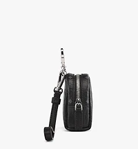 Wristlet Pet Litter Bag Holder in Monogram Print Leather